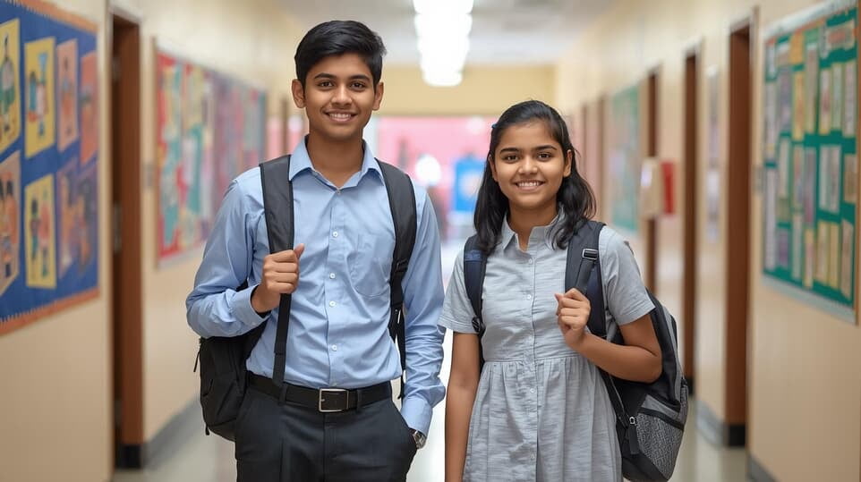 students smiling